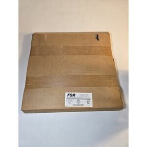 FSR WB-X2-WHT-C Flush-Mount Locking Cover, White, Flip-Up Cable Door